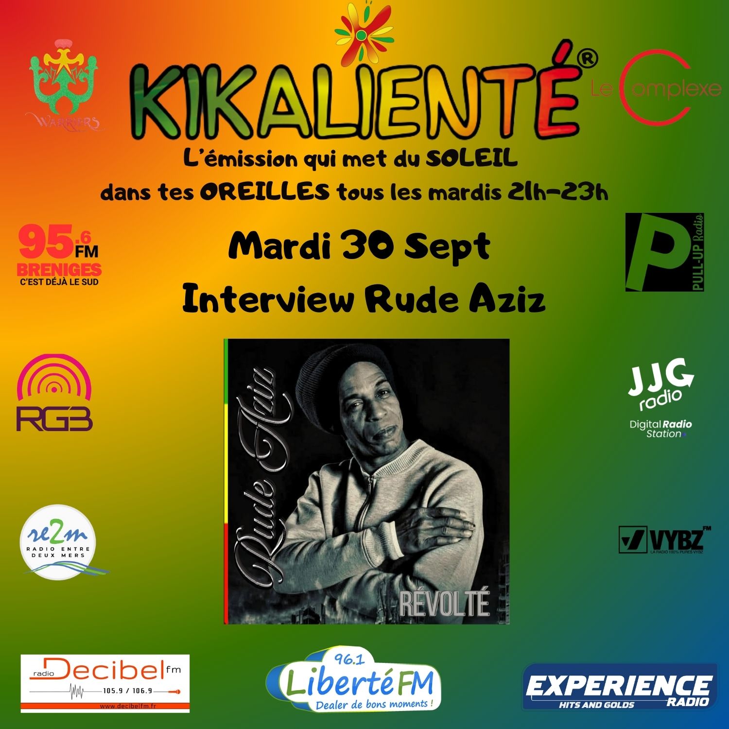 Saison 8 KRS#05 Kikalienté® Reggae Show du 30-09-25